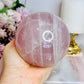 Huge Lavender Rose Quartz Sphere with Rainbows 1.06KG