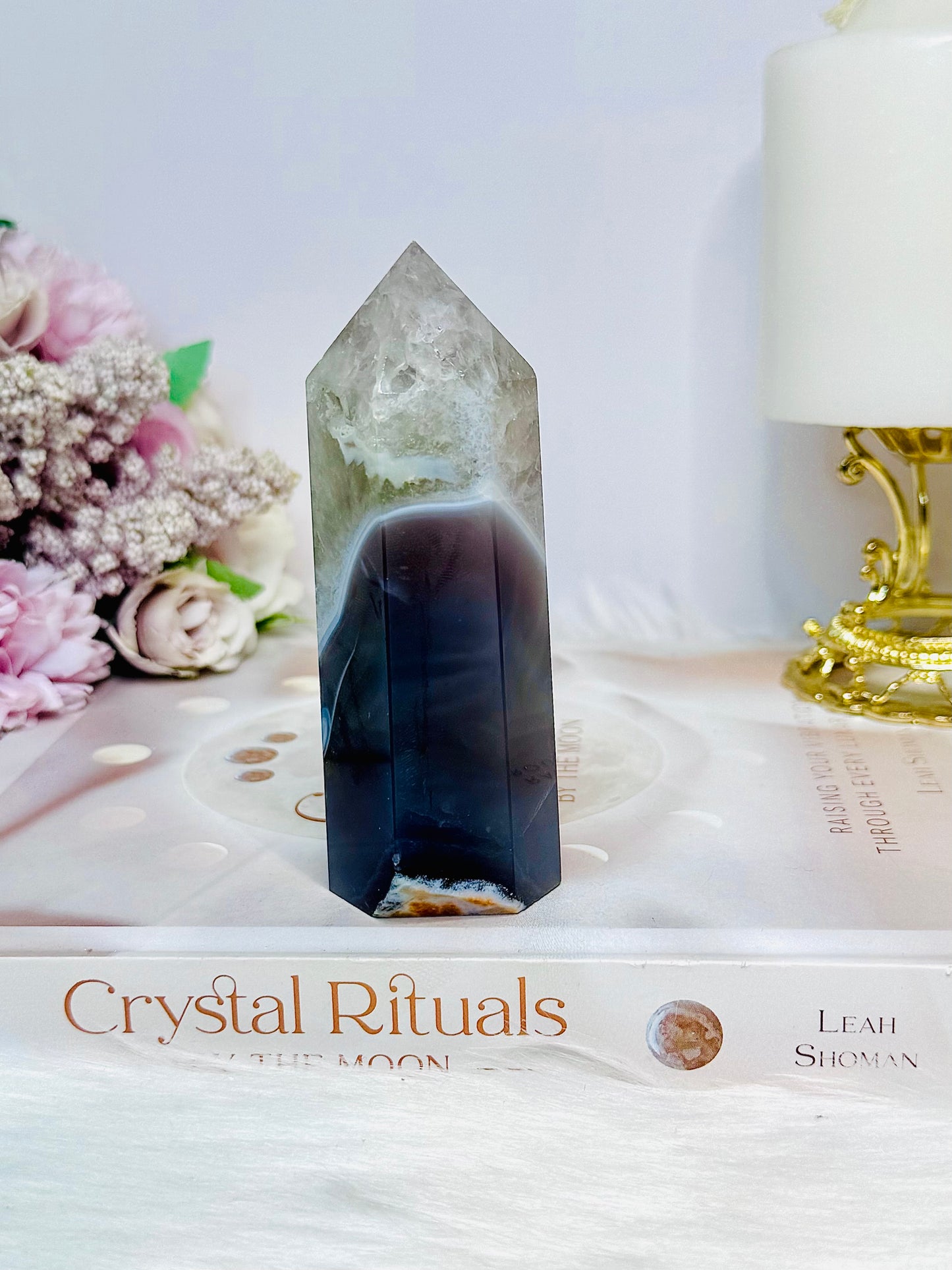 Chunky Agate Tower 10.5cm