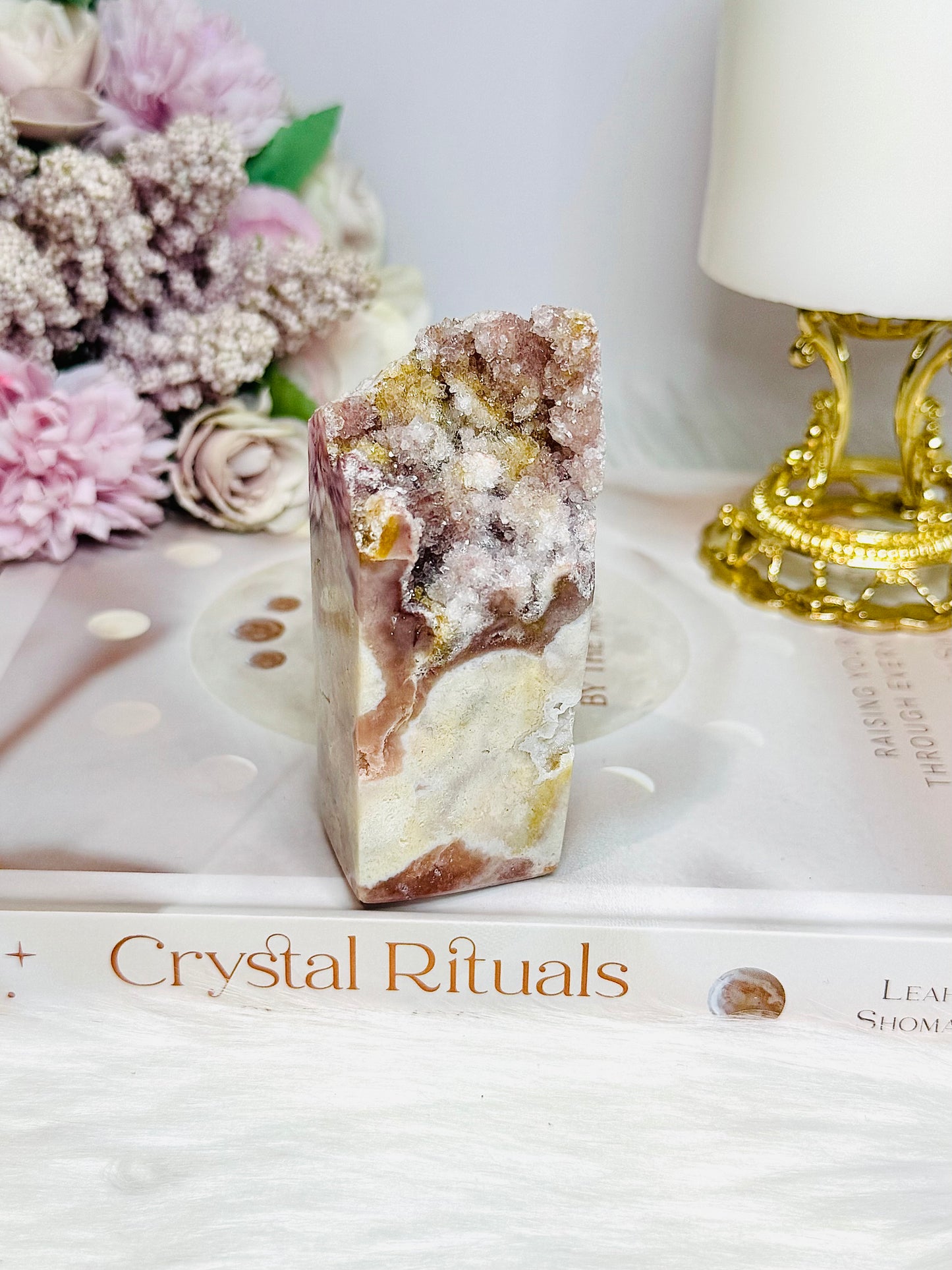 Pink Amethyst Druzy Freeform 9cm 189g