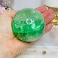 Large Green Fluorite Sphere Full of Rainbows 557g