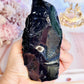 Chunky 12cm Sparkling Blue Goldstone Synthetic Crystal