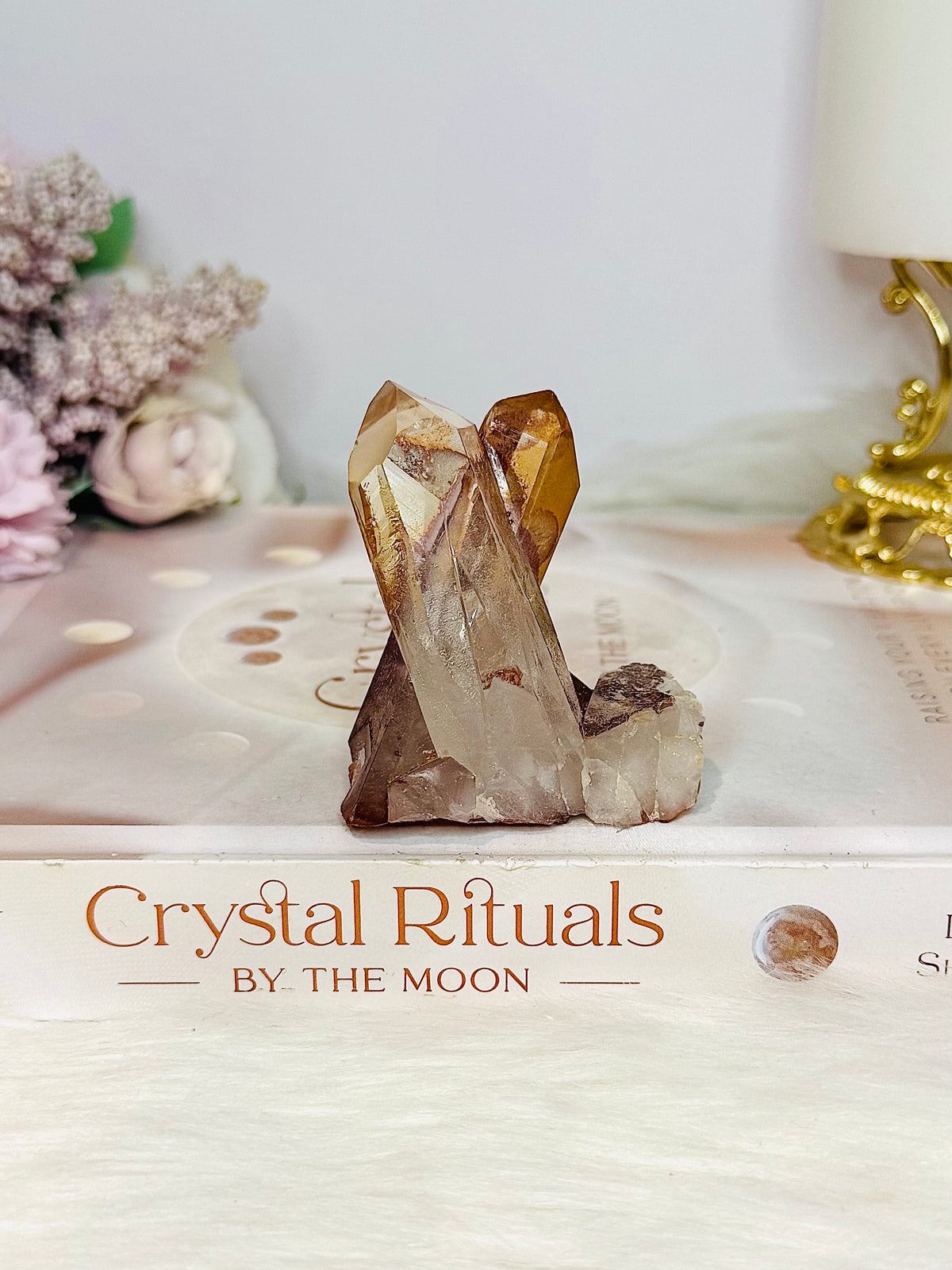 Red & Clear Quartz Cluster 6cm