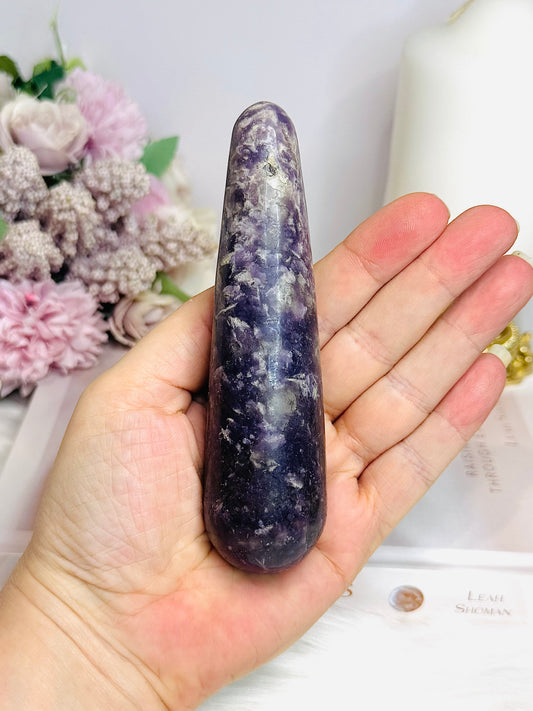 Large Lepidolite Massage Wand 12cm