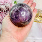 High Vibe Rare Stone - Stunning Large 452gram Super Seven Sphere on Stand From Brazil