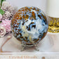 Large Brecciated Jasper Sphere on Stand 1.34KG