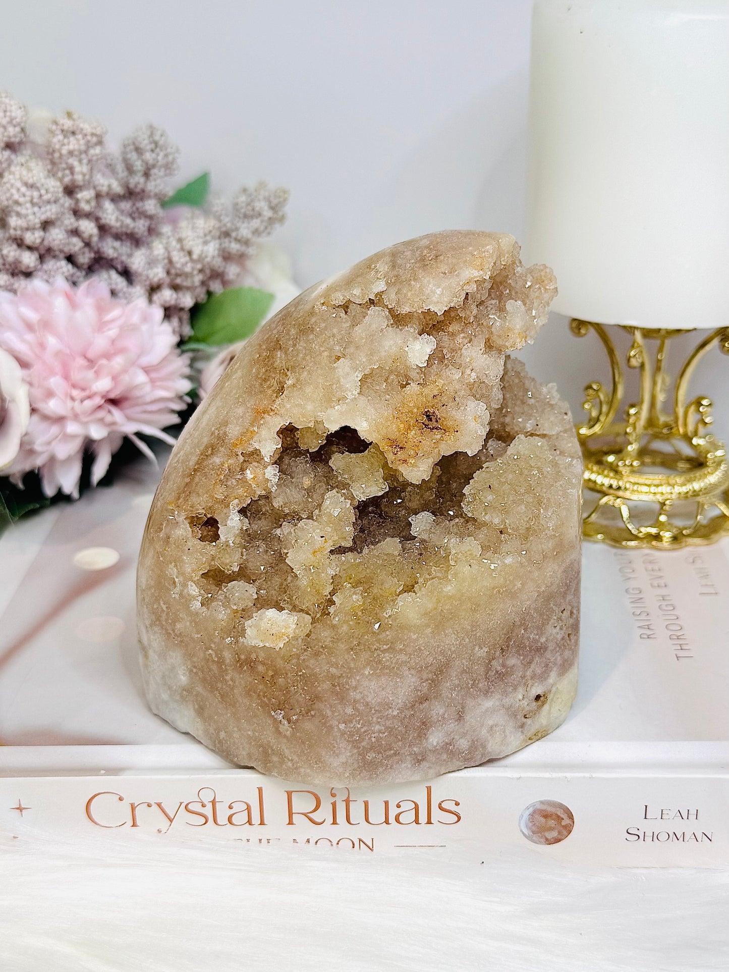 Large Druzy Pink Amethyst Freeform 9.5cm 1.02KG