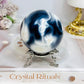 Large Orca Agate Sphere on Stand 379g