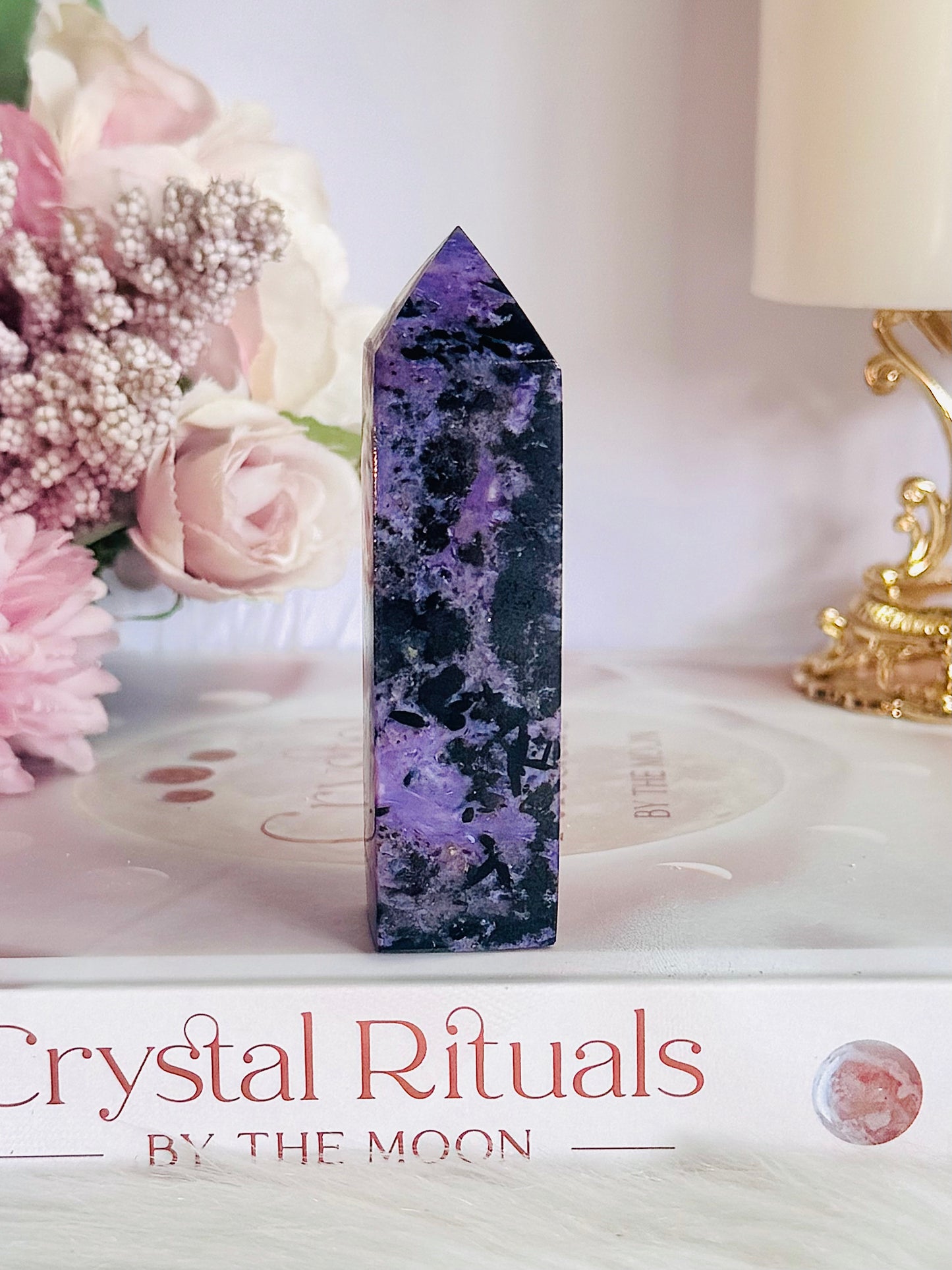 Rare & Incredible Chunky Charoite Tower 8cm