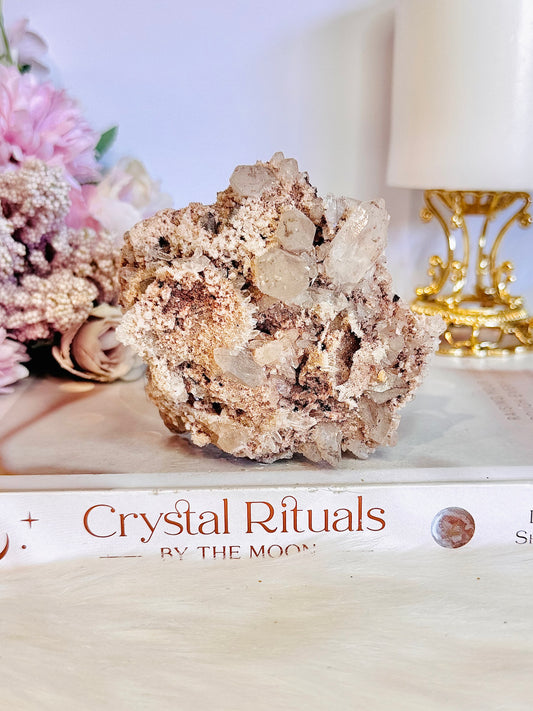 Natural Pink Quartz In Matrix 9cm