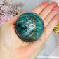 Natural Emerald with Pyrite Sphere on Stand 253g
