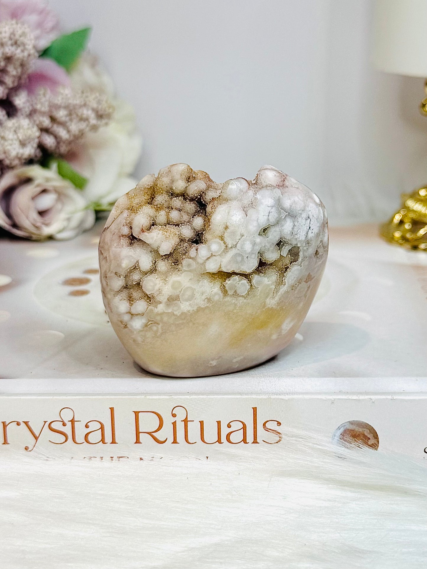 High Grade Druzy Flower Agate Freeform 5.5cm