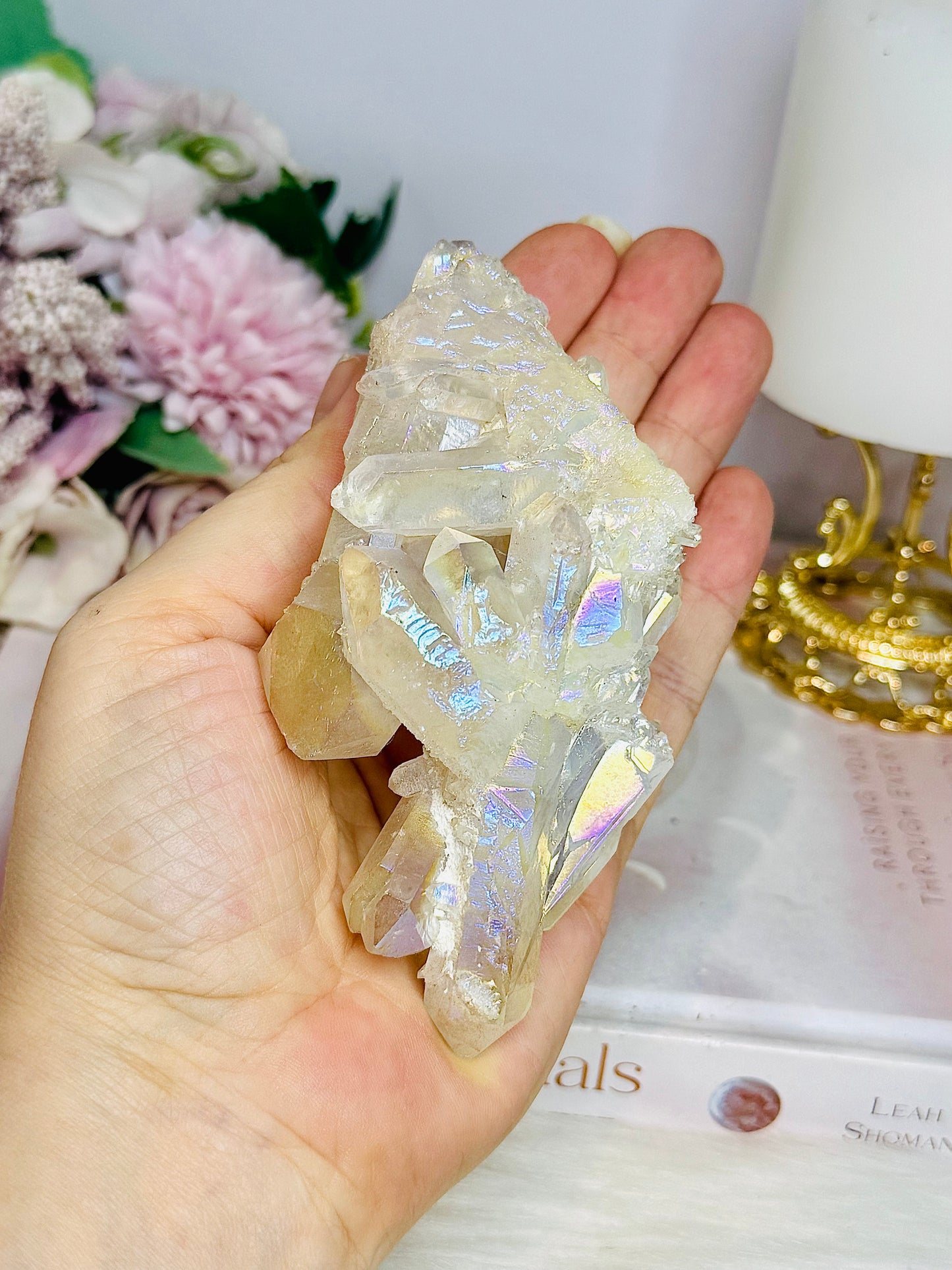 Angel Aura Quartz Cluster 203g