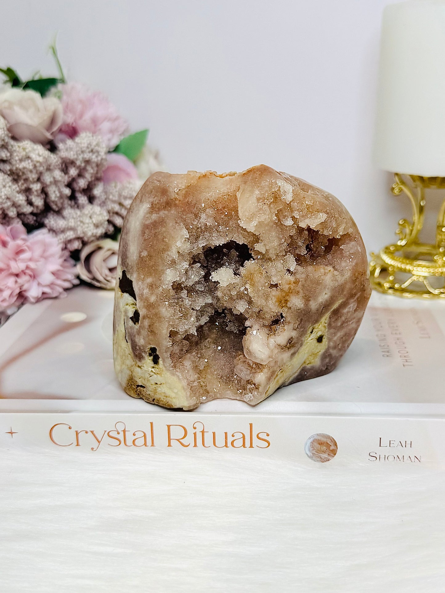 Large Natural Pink Amethyst Druzy Freeform 9cm 581g