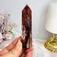 High Grade Fire Quartz Tower with Rainbows 8.5cm