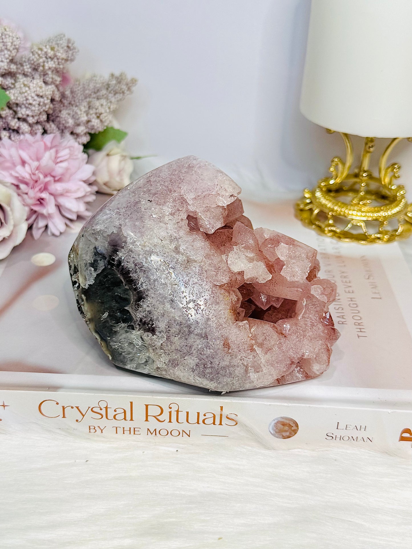 Large Natural Pink Lithium Freeform 11cm 600g