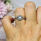 Clear Quartz Adjustable Ring in Gift Bag