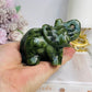 Green Jade Carved Elephant 8.5cm
