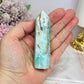 Blue Hemimorphite Druzy Tower 9cm