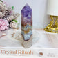 Crazy Lace Amethyst Tower 10.5cm