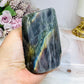 Labradorite Freeform with Purple Flash 9.5cm ~ Chip on side Discounted