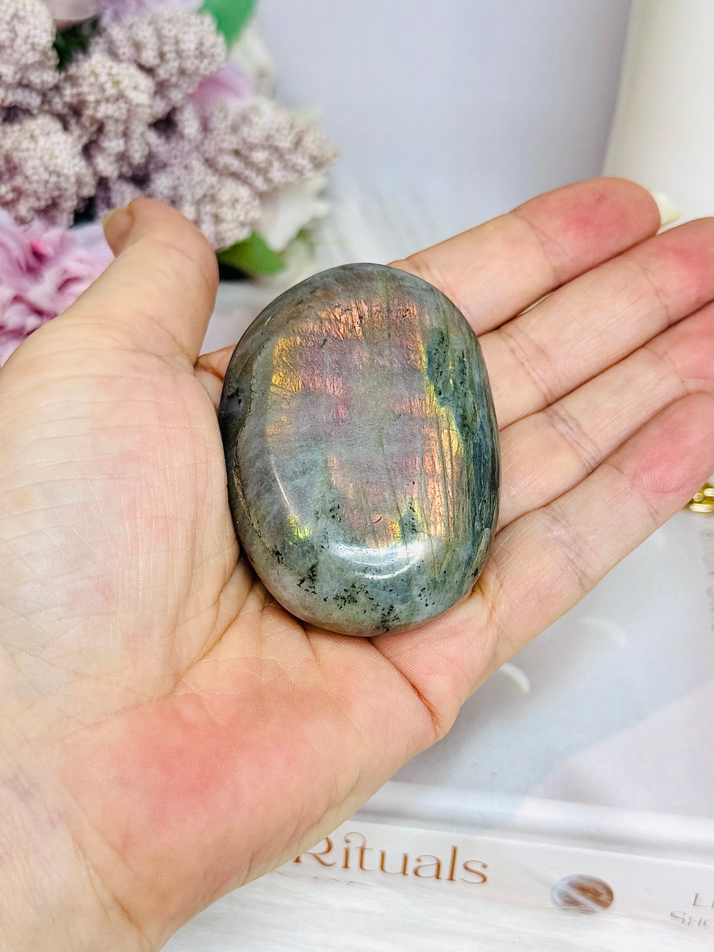 Labradorite Palm Stone