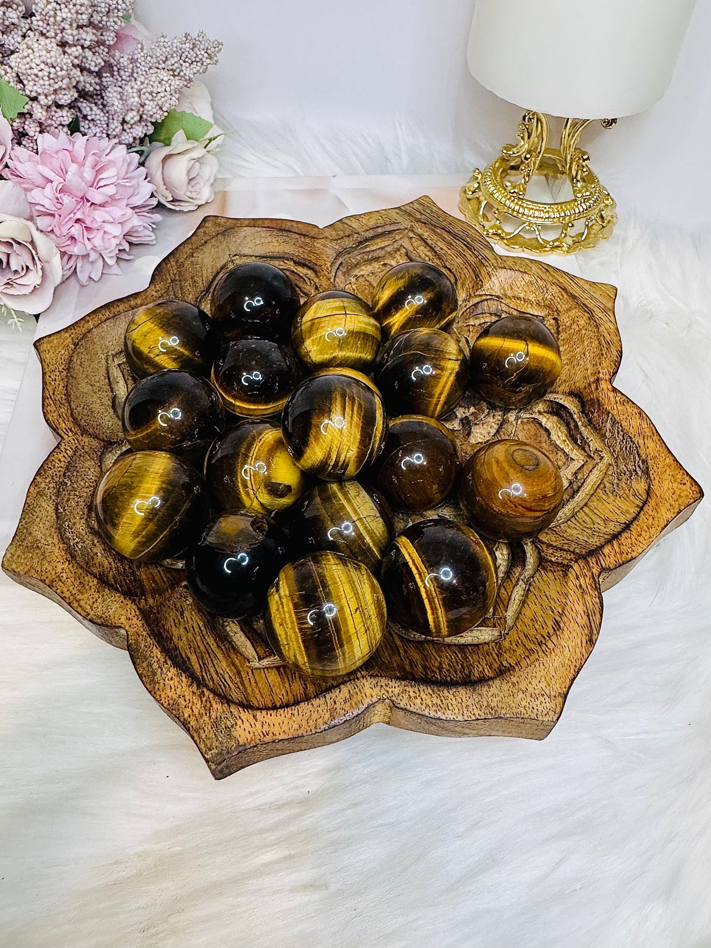 Small Tigers Eye Spheres $12 each