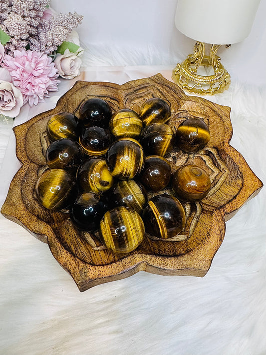 Small Tigers Eye Spheres $12 each