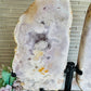 Statement Piece ~ Huge Pink Amethyst Druzy Chunky Butterfly Wings On Stand 33cm x 34cm 4.2KG