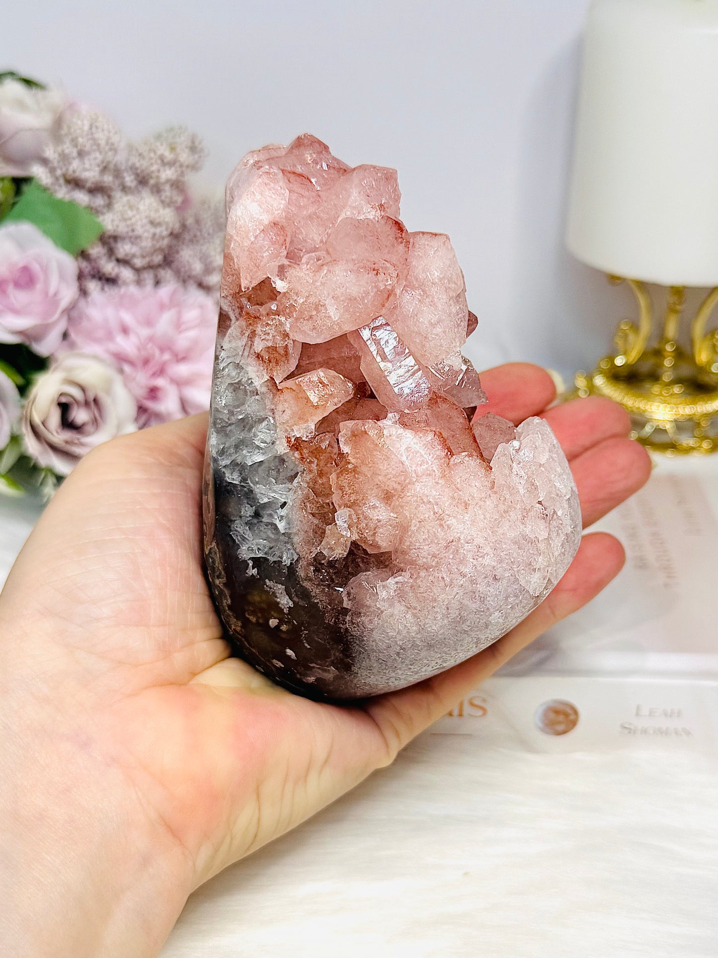 Large Natural Pink Lithium Freeform 11cm 600g