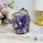 High Grade Purple Cubed Fluorite Cluster with Inclusions 235g