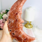Huge Pink Amethyst Druzy Moon 21cm 1.06KG