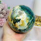 Large Ocean Jasper Sphere On Stand 1.19KG
