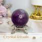 High Grade Fluorite Sphere On Stand 272g
