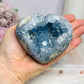 High Grade Blue Celestite Druzy Heart 9cm 663g