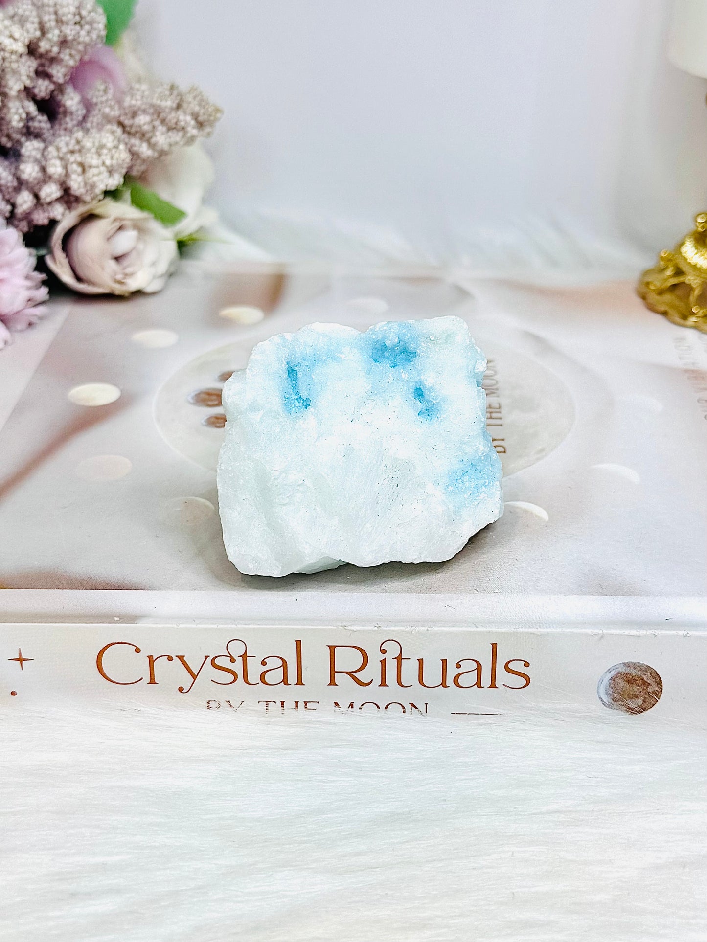 Natural Blue Aragonite Specimen 111g
