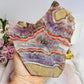 Large Natural Crazy Lace Amethyst Slab 16cm 430g