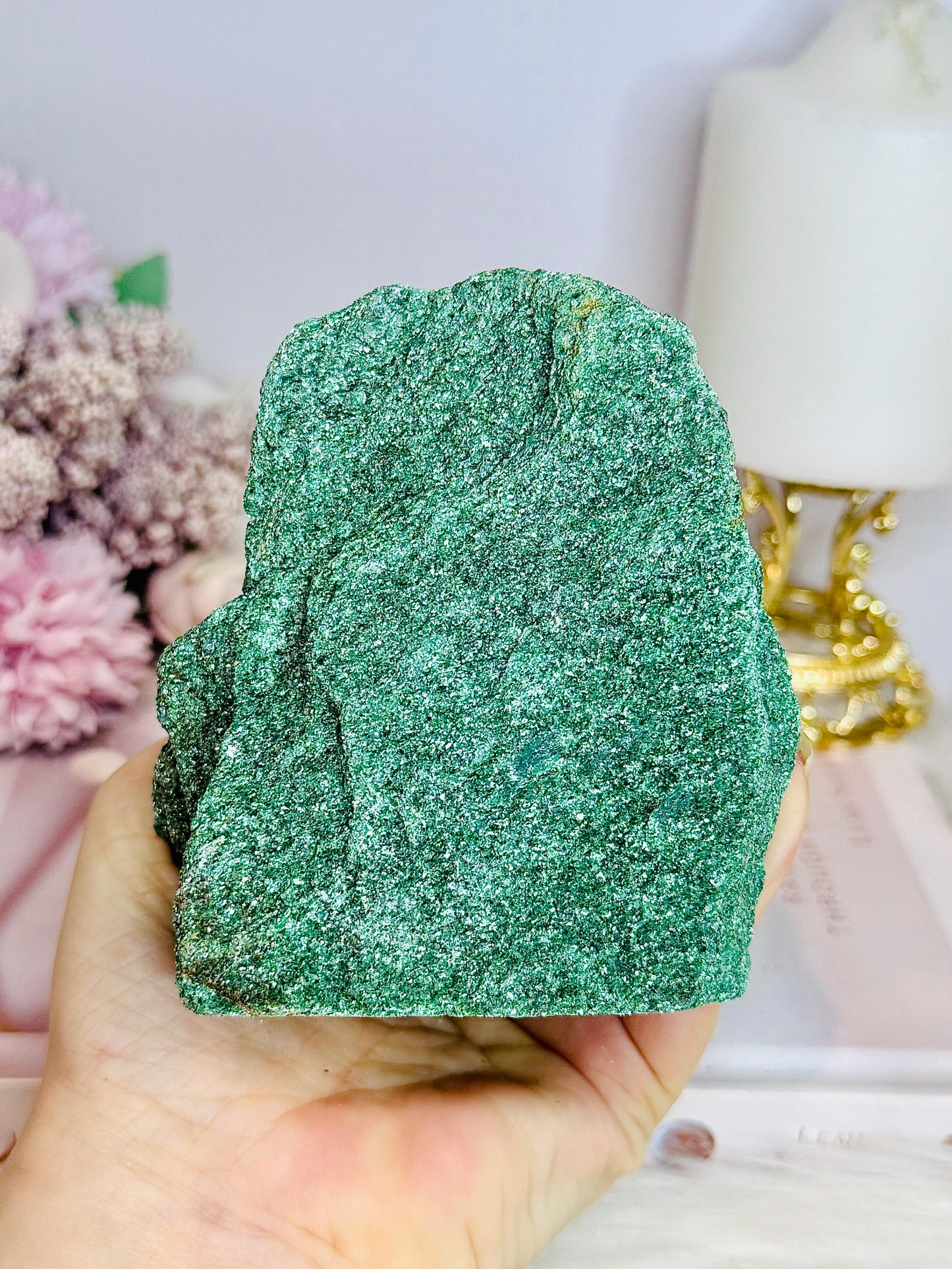 Natural Chunky Green Fuchsite Freeform Specimen 10cm 460g