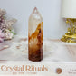 High Grade Fire Quartz Tower 9cm