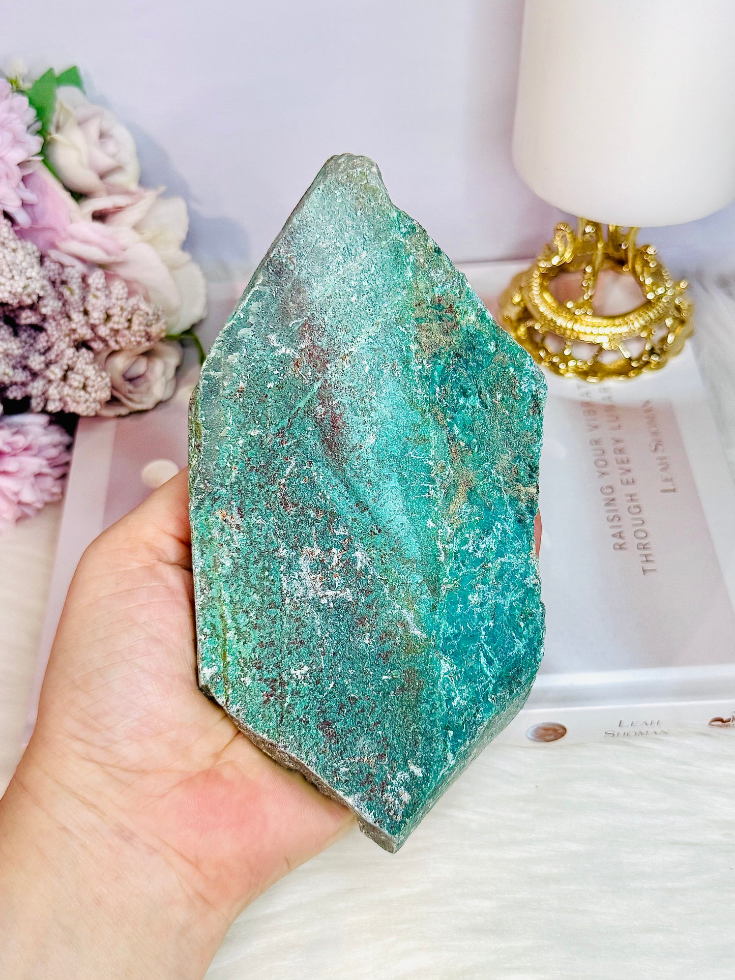 Natural Large Chrysocolla Chunky Specimen 15.5cm 678grams From Peru