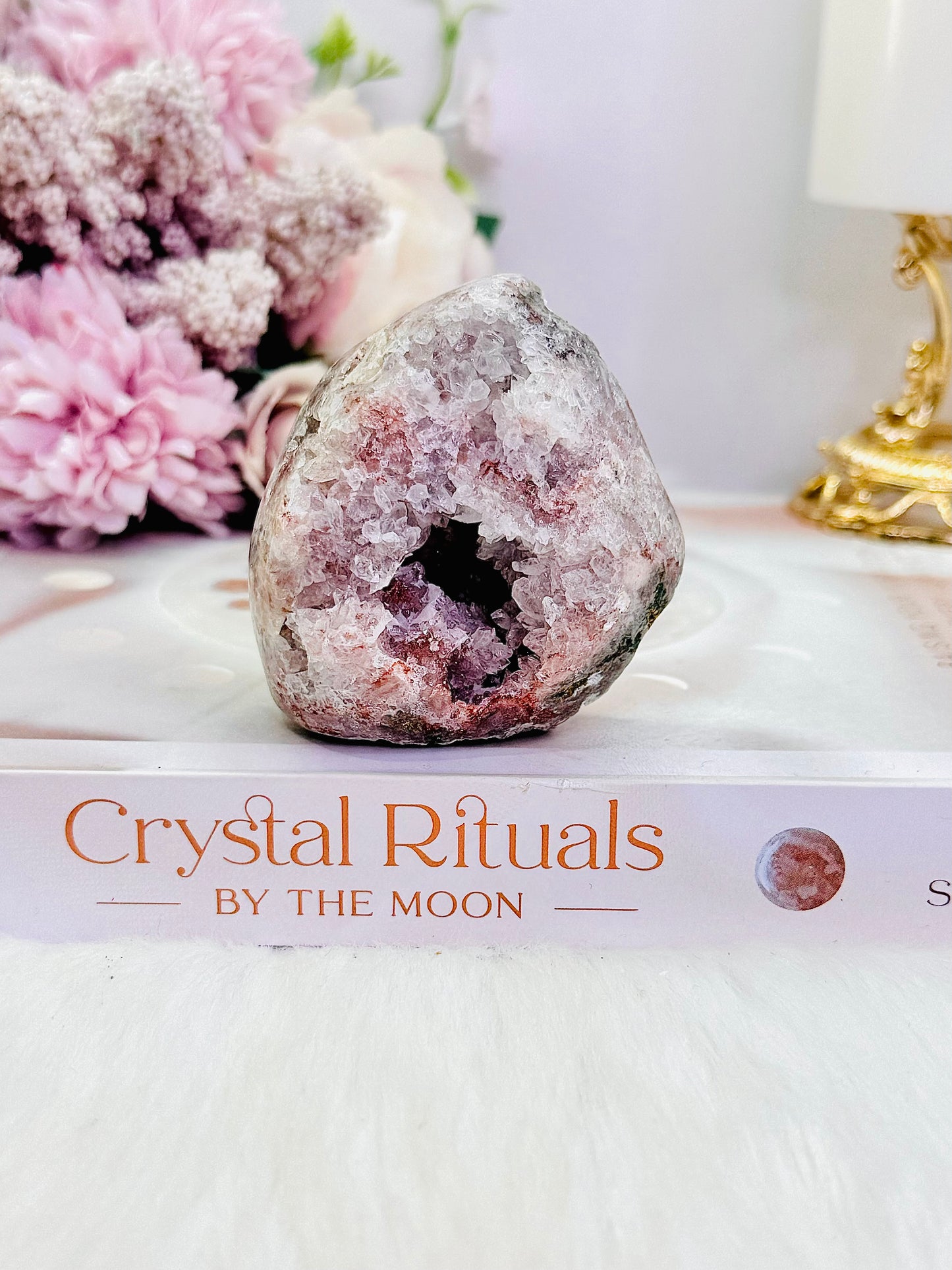 Beautiful Druzy Pink Amethyst Freeform 6cm Full of Crystallisation