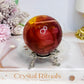 Large Mookaite Jasper Sphere on Stand 330g
