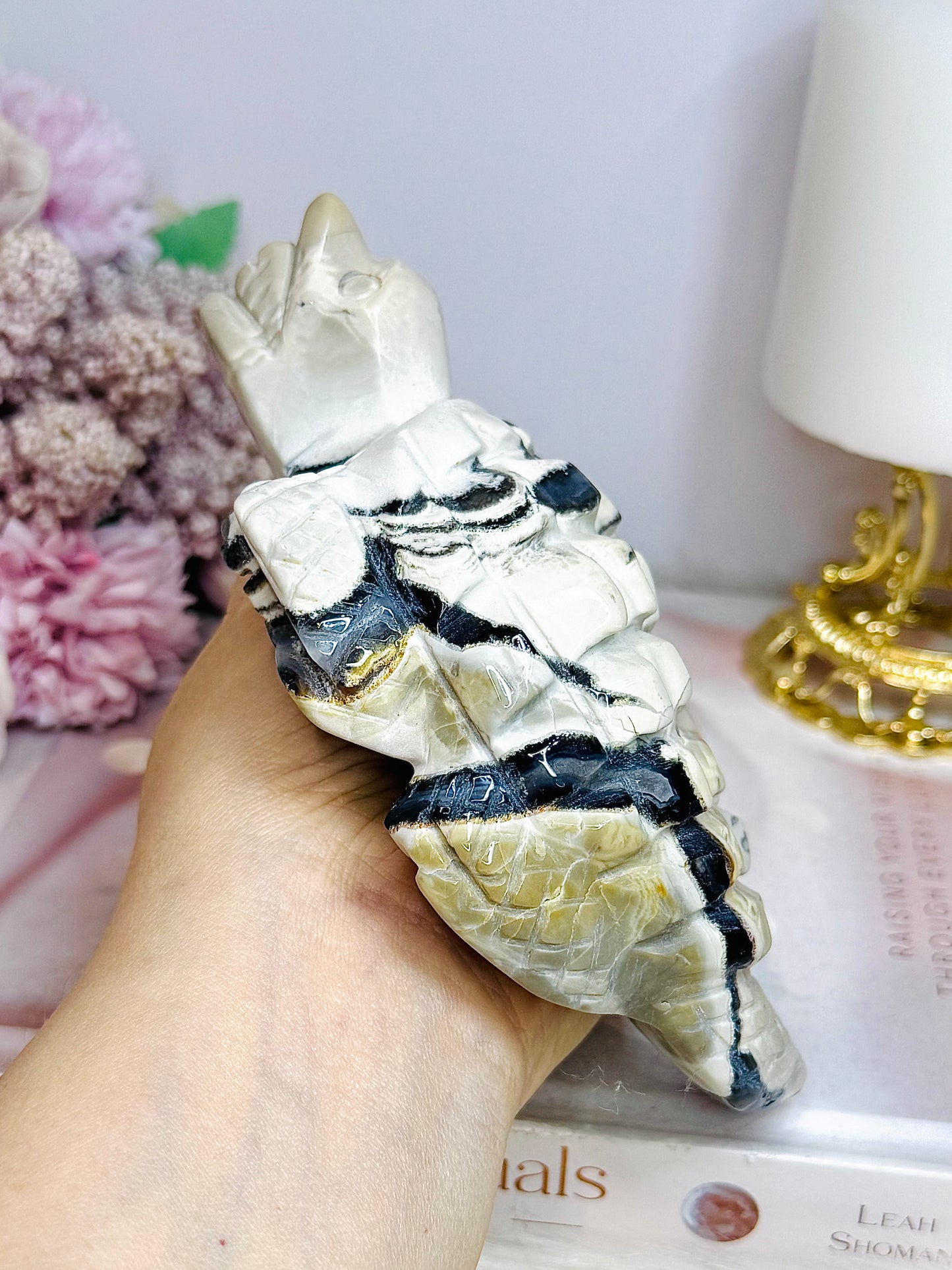 Large Volcanic Agate Turtle 16cm