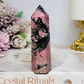 Rhodonite Chunky Tower 9.5cm
