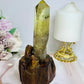 Citrine Tower in Timber Base 17cm