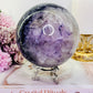 Huge Gorgeous 1.93KG Purple & Green Fluorite Sphere On Stand