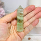 High Grade Green Fluorite Tower 7cm