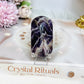 Chevron Amethyst Palm Stone (stand is display only)