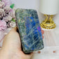 Purple Flash Labradorite Freeform 12cm 835g (flash looks blue in pics but is purple)