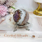 Amethyst X Mexican Crazy Lace Sphere On Stand 191g