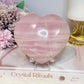 Rose Quartz Chunky Heart On Stand 457g
